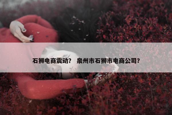 石狮电商震动？ 泉州市石狮市电商公司？