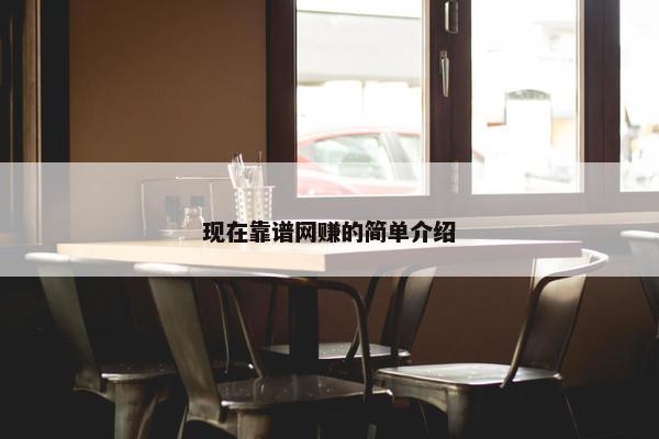 现在靠谱网赚的简单介绍
