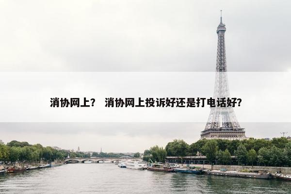 消协网上？ 消协网上投诉好还是打电话好？