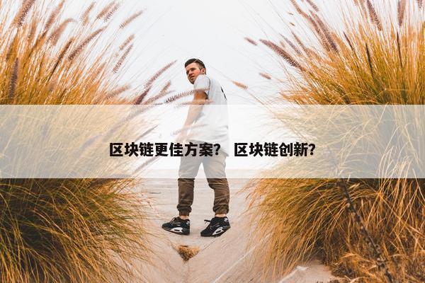 区块链更佳方案？ 区块链创新？