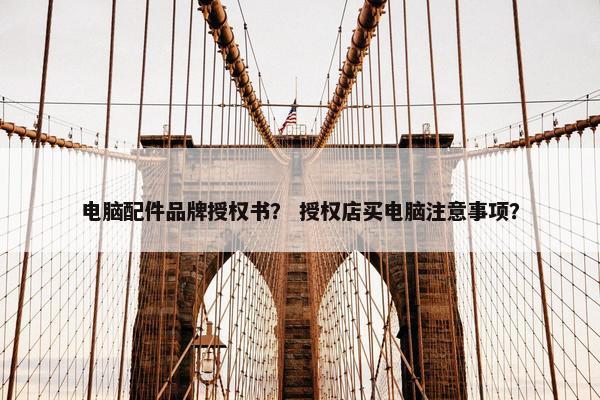 电脑配件品牌授权书？ 授权店买电脑注意事项？