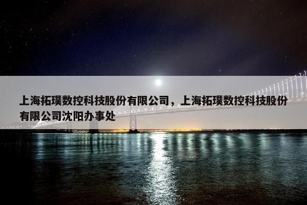 上海拓璞数控科技股份有限公司，上海拓璞数控科技股份有限公司沈阳办事处