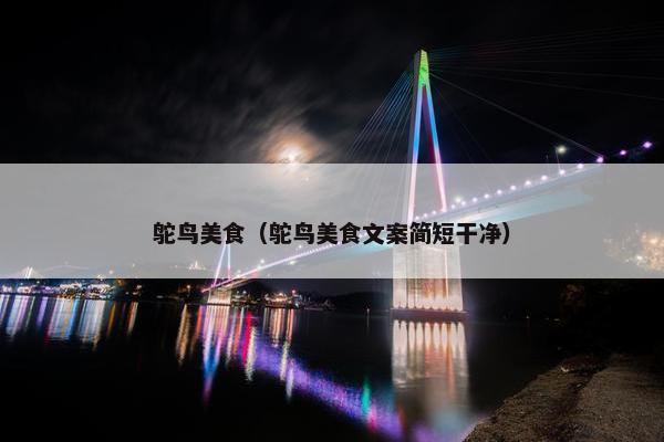 鸵鸟美食（鸵鸟美食文案简短干净）
