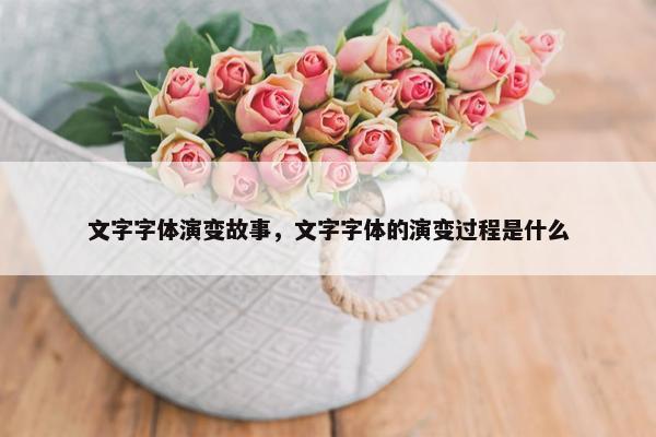 文字字体演变故事，文字字体的演变过程是什么