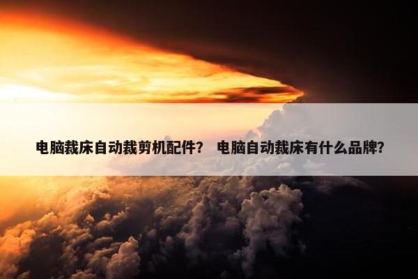电脑裁床自动裁剪机配件？ 电脑自动裁床有什么品牌？