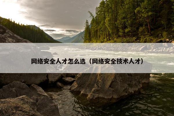 网络安全人才怎么选（网络安全技术人才）