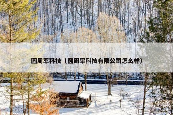 圆周率科技（圆周率科技有限公司怎么样）