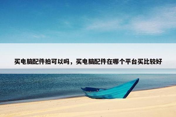 买电脑配件拍可以吗，买电脑配件在哪个平台买比较好