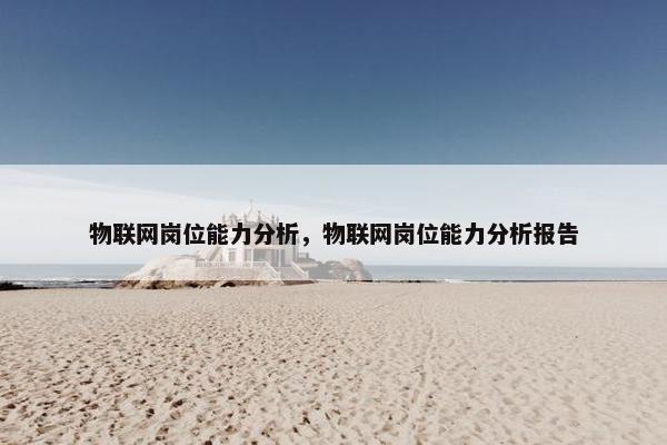 物联网岗位能力分析，物联网岗位能力分析报告