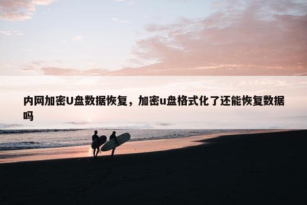 内网加密U盘数据恢复，加密u盘格式化了还能恢复数据吗