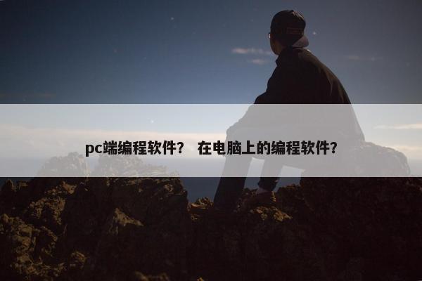 pc端编程软件? 在电脑上的编程软件? pc端编程软件? 在电脑上的编程软件?