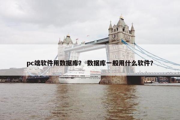 pc端软件用数据库？ 数据库一般用什么软件？
