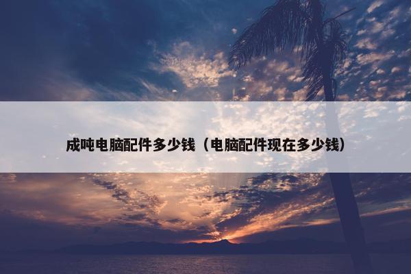成吨电脑配件多少钱（电脑配件现在多少钱）