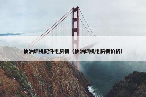抽油烟机配件电脑板（抽油烟机电脑板价格）