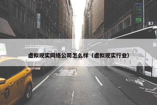 虚拟现实网络公司怎么样（虚拟现实行业）