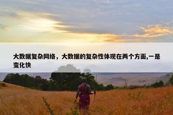 大数据复杂网络，大数据的复杂性体现在两个方面,一是变化快