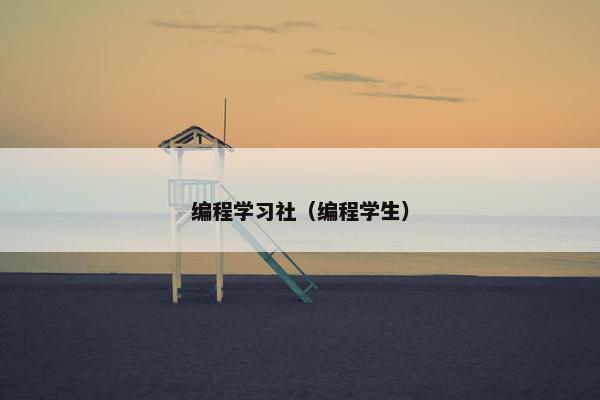 编程学习社（编程学生）
