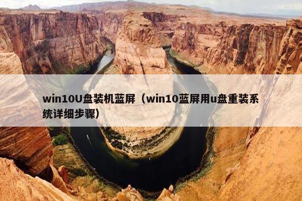win10U盘装机蓝屏（win10蓝屏用u盘重装系统详细步骤）