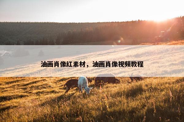 油画肖像红素材，油画肖像视频教程