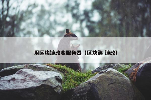用区块链改变服务器（区块链 链改）