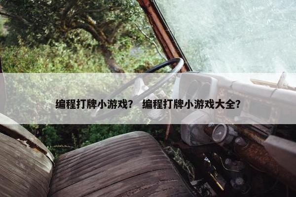 编程打牌小游戏？ 编程打牌小游戏大全？