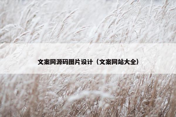 文案网源码图片设计（文案网站大全）