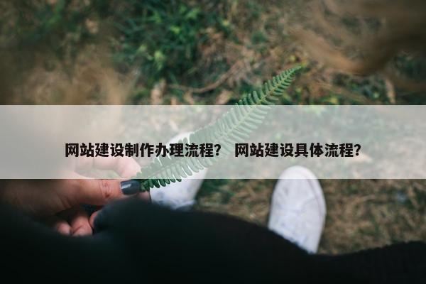 网站建设制作办理流程？ 网站建设具体流程？