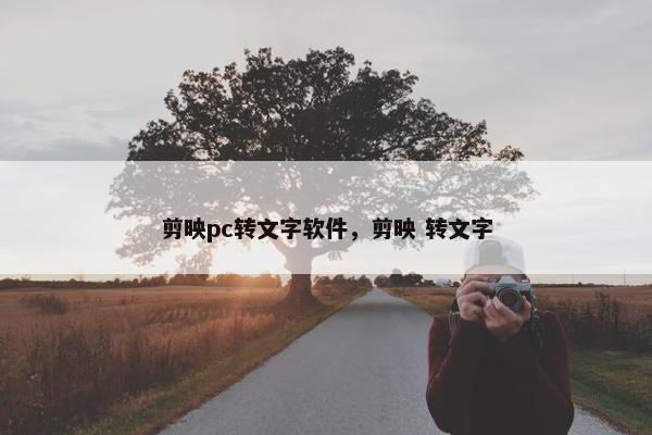 剪映pc转文字软件，剪映 转文字