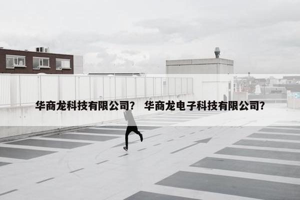 华商龙科技有限公司？ 华商龙电子科技有限公司？