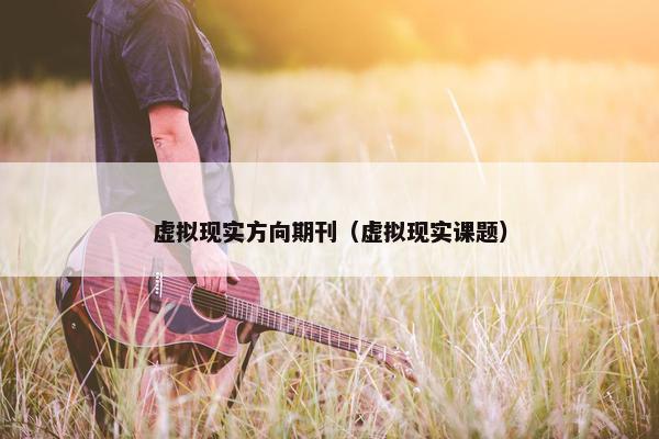 虚拟现实方向期刊（虚拟现实课题）
