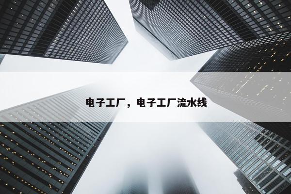 电子工厂，电子工厂流水线