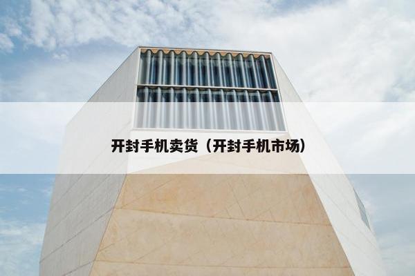 开封手机卖货（开封手机市场）