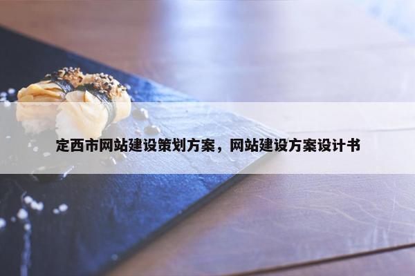 定西市网站建设策划方案，网站建设方案设计书