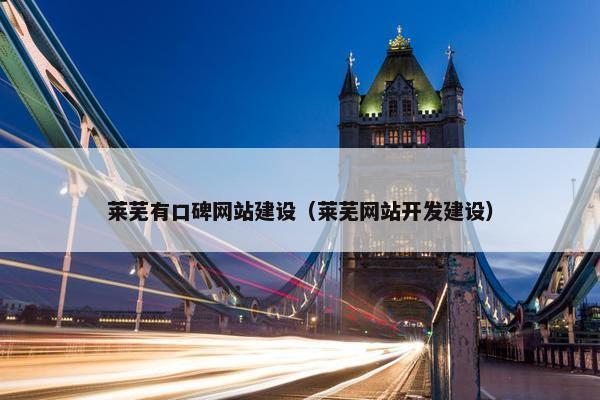 莱芜有口碑网站建设（莱芜网站开发建设）