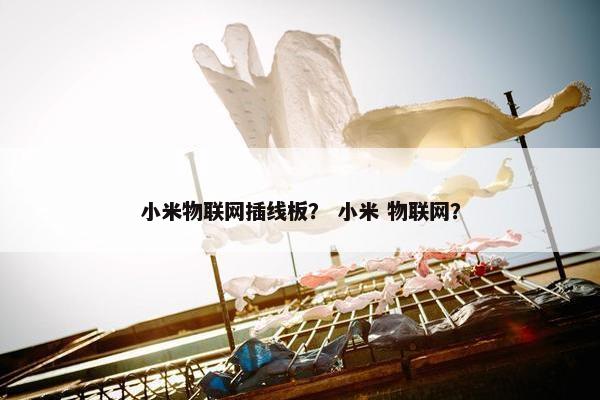 小米物联网插线板？ 小米 物联网？