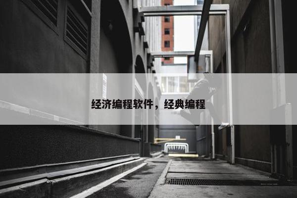 经济编程软件，经典编程
