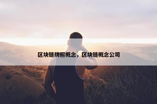 区块链牌照概念，区块链概念公司