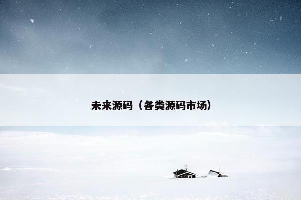 未来源码（各类源码市场）