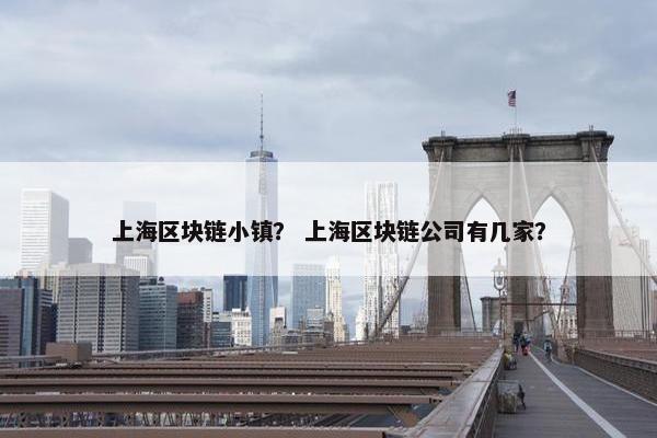 上海区块链小镇？ 上海区块链公司有几家？