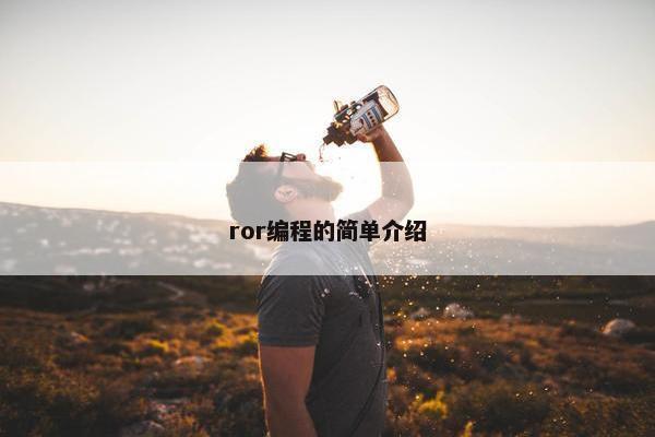ror编程的简单介绍