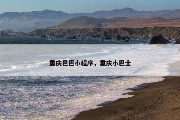 重庆巴巴小程序，重庆小巴士
