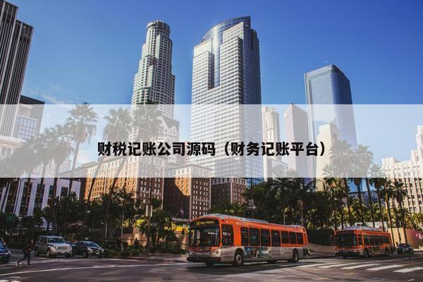 财税记账公司源码（财务记账平台）