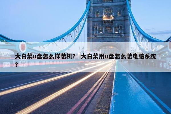 大白菜u盘怎么样装机？ 大白菜用u盘怎么装电脑系统？