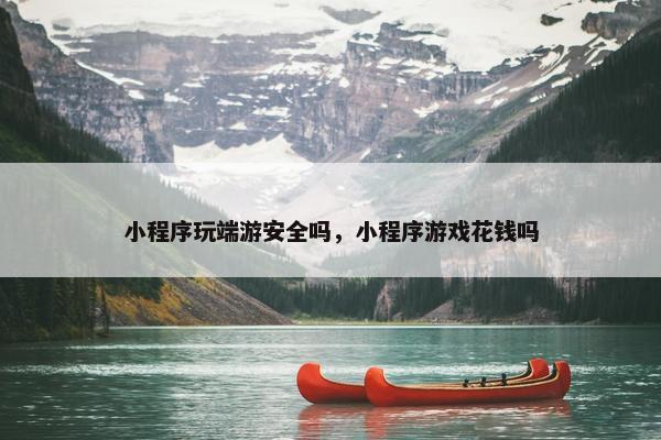小程序玩端游安全吗，小程序游戏花钱吗