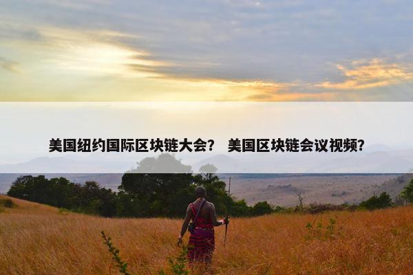 美国纽约国际区块链大会？ 美国区块链会议视频？