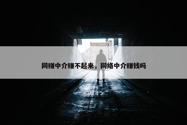 网赚中介赚不起来,网络中介赚钱吗 网赚中介赚不起来,网络中介赚钱吗