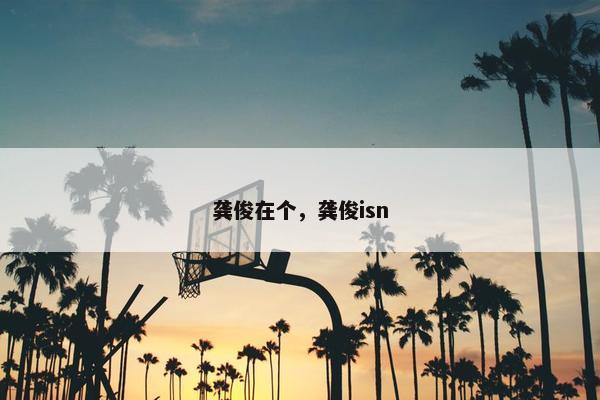 龚俊在个，龚俊isn