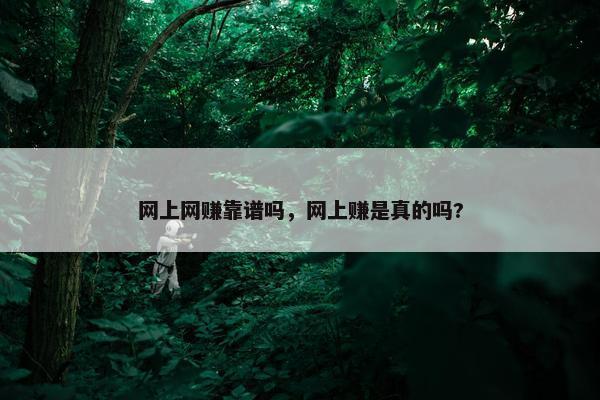 网上网赚靠谱吗，网上赚是真的吗?