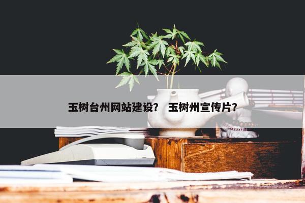 玉树台州网站建设？ 玉树州宣传片？