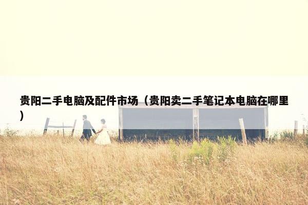 贵阳二手电脑及配件市场（贵阳卖二手笔记本电脑在哪里）
